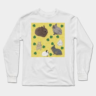 Netherland Dwarf Rabbits Yellow Long Sleeve T-Shirt